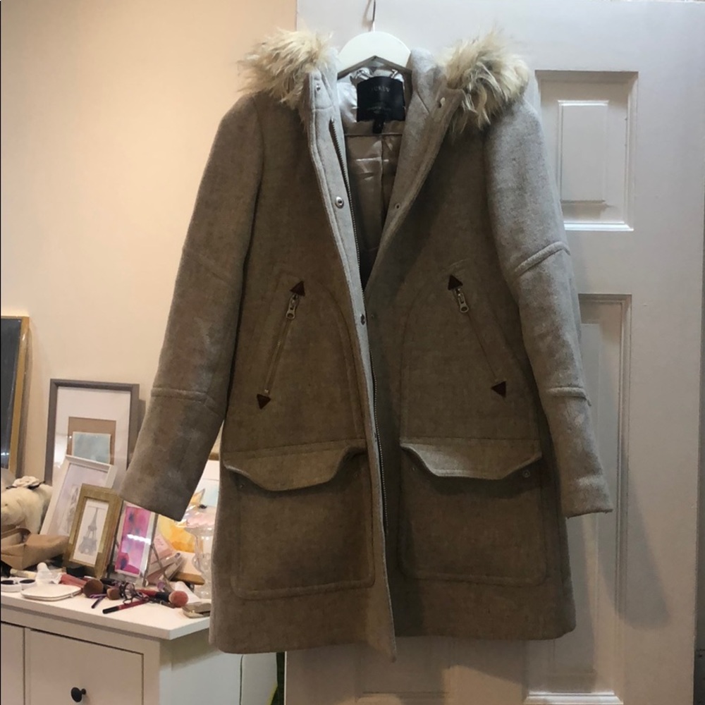 Jcrew wool blended coat